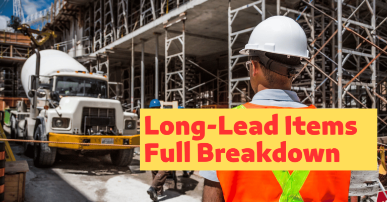 Long Lead items