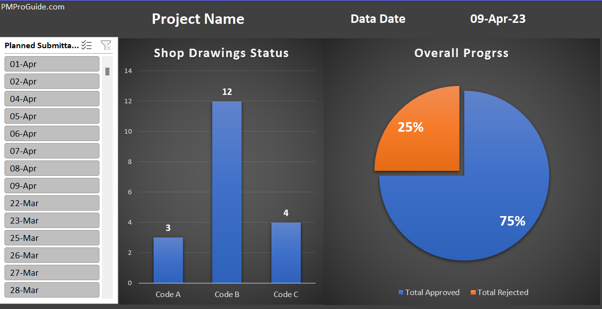 Shop Drawing Dashboard