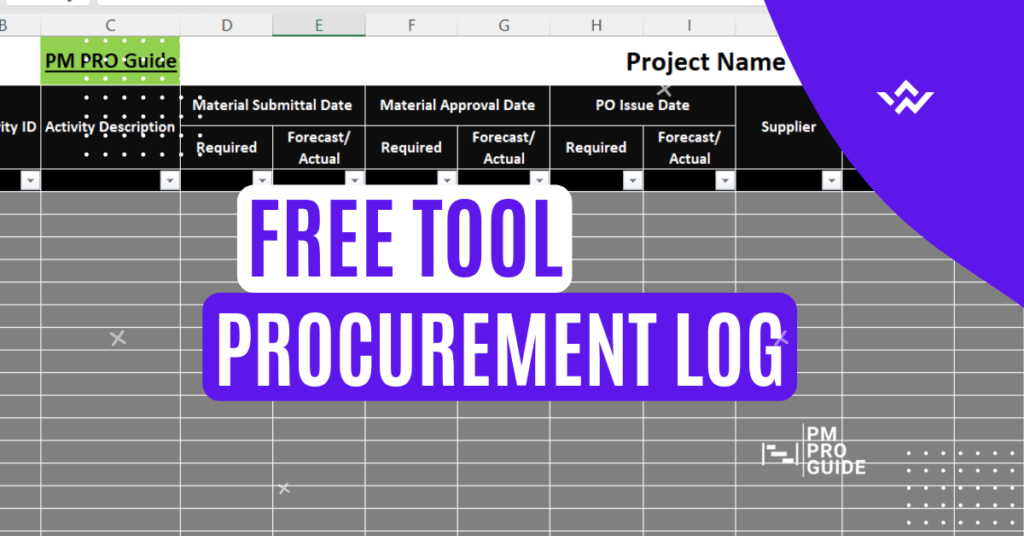Procurement Tracking Log Excel Template Free Download
