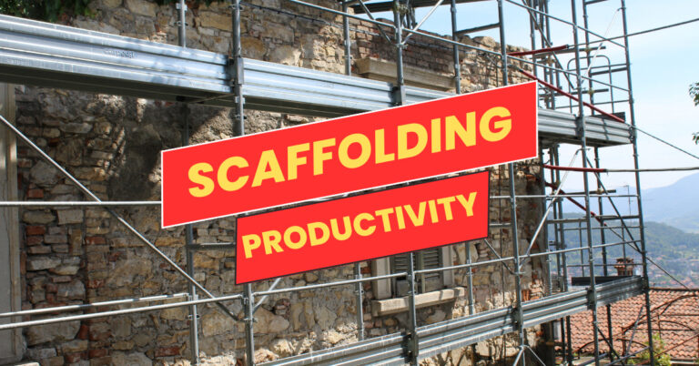 How do you calculate scaffolding productivity?