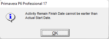 remain finish date cannot be earlier than remain start date